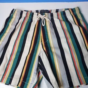 PacSun Mens Retro White Stripe Shorts size M medium 15" Short
